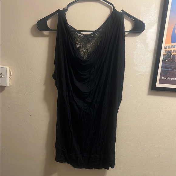 Vintage Express Black Lace Detail Blouse - Picture 1 of 3
